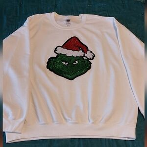 Boheiman Cowgirl Grinch Sequin Sweatshirt